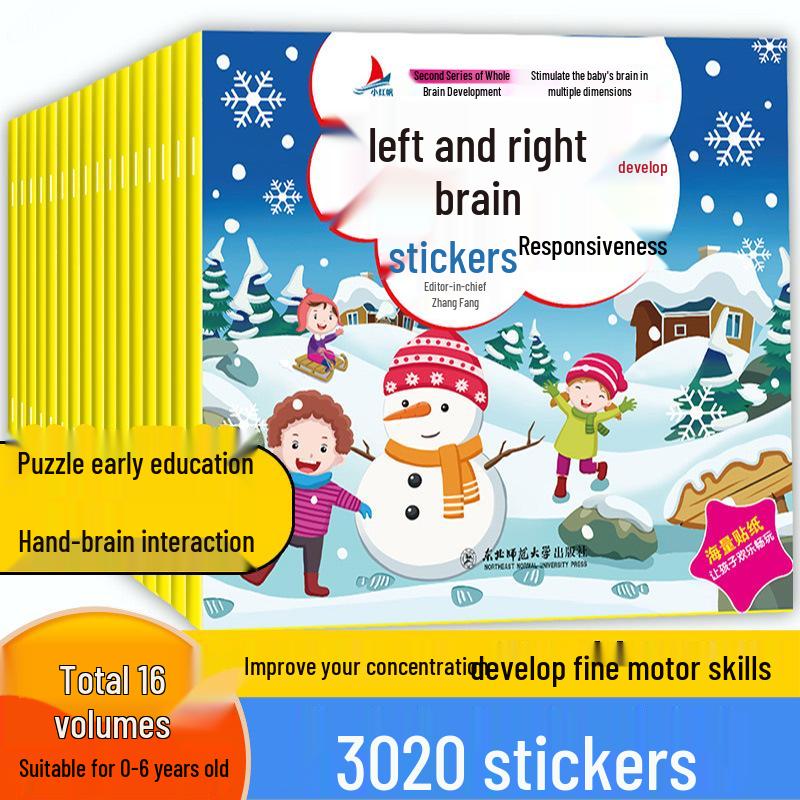 Brain-Teasing Sticker Book: Hands-On Concentration for Ages 2-6