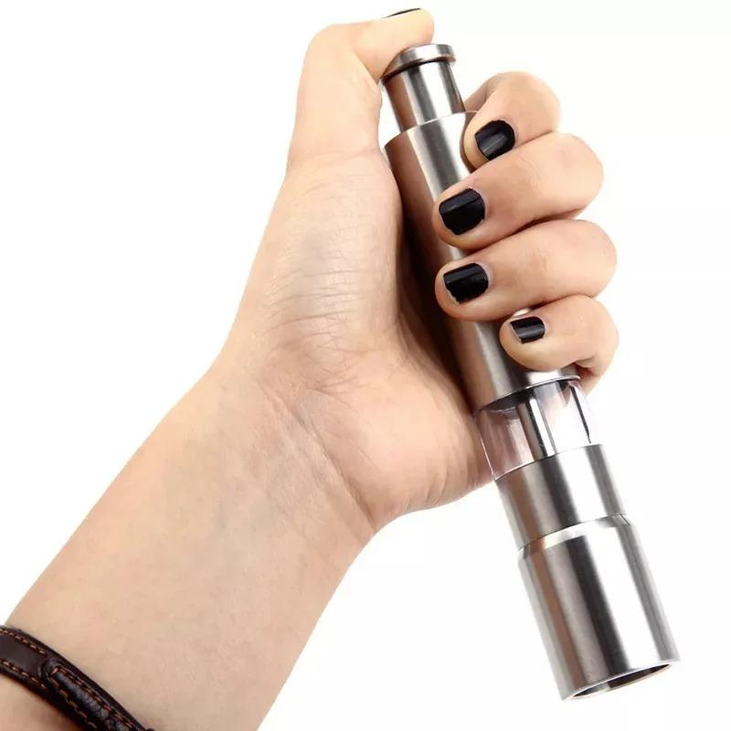Stainless Steel Mini Small Grinding Hand Crusher Spice Pepper Coarse Salt Hand Seasoning Bottle Spice Grinder