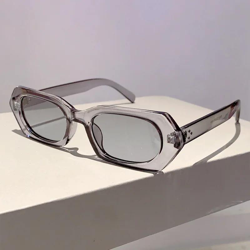 

Small Frame Vintage Irregular Square Sunglasses Women For Men Luxury Brand Designer Rivet Sun Glasses Popular Punk Shades Uv400