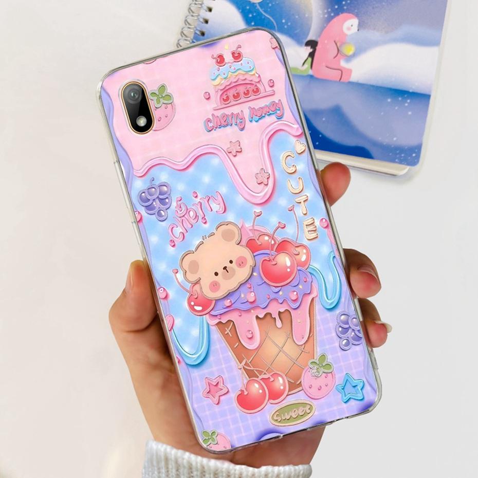Schöne Hülle mit Aufdruck für Huawei Y5 (2019) AMN-LX9 Weiche Silikon-TPU-Rückabdeckung Für Huawei Y5 2019 Handyhüllen