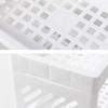 2-Tier Plastic Countertop Storage Rack, Multi-Purpose Pantry Storage Rack, Kitchen Spice Rack (White)