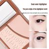 XiXi Dual-Tone Color-Correcting Highlighter Palette: Matte Powder for 3D Brightening, Nose and Face Contouring