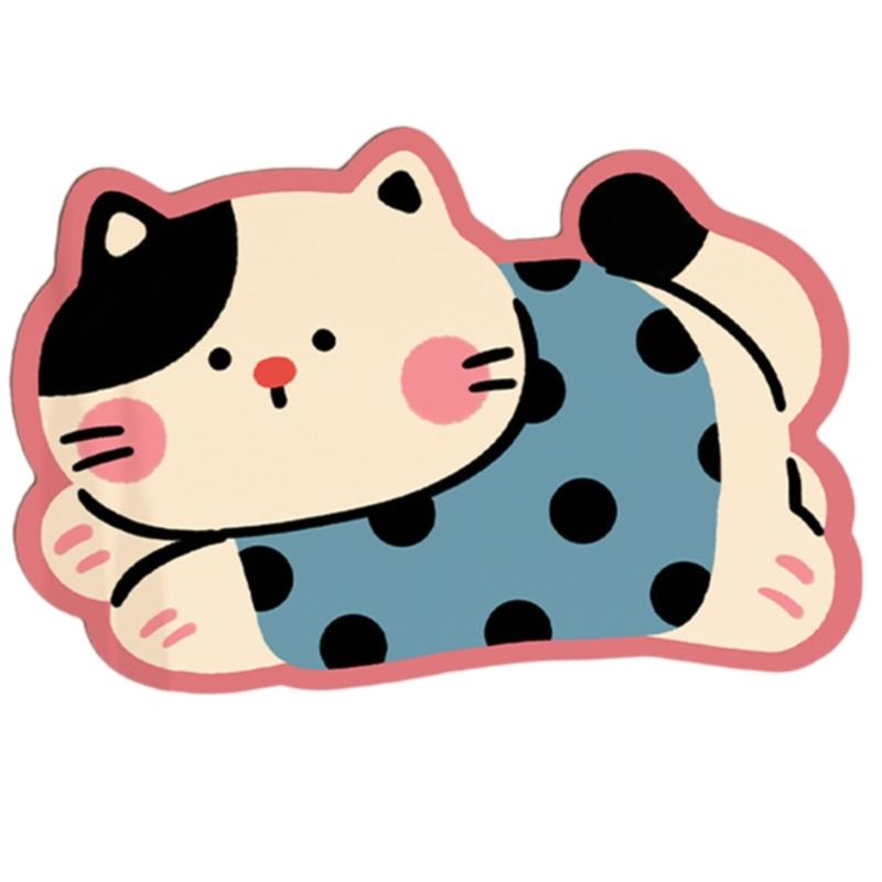 Doormat Decorative Kitten Shape Bath Mat Quick Dry Technology Anti Slip Base For Bathroom Floor Protection