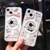 Soft Cute Magsafe Wireless Charge Astronaut Transparent Case For Iphone 14 13 12 11 Pro Max Plus Magnetic Silicone Bumper Cover