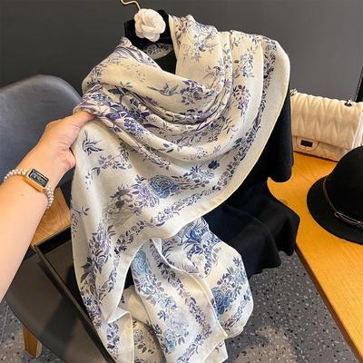 Mode Print Damen Schal Frühling Herbst Winter Pashmina Designer Schal Foulard Übergröße Hijab Stola Schals Bufanda Poncho