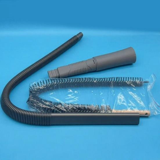 Elektrikli Süpürge Havalandırma Kanalı Temizleme Aracı Ergonomik Saplı Spiral Metal Fırça Başlıklı Esnek Hortum Elektrikli Süpürge Aksesuarı