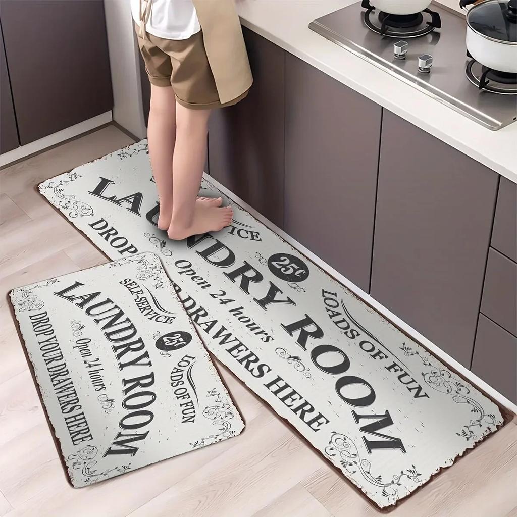 1PC Beach&Wave Pattern Door Mats Kitchen Rugs Non-Slip Pop Design Living Room Rugs Bath Mat Carpet for Home Sink Laundry Decor