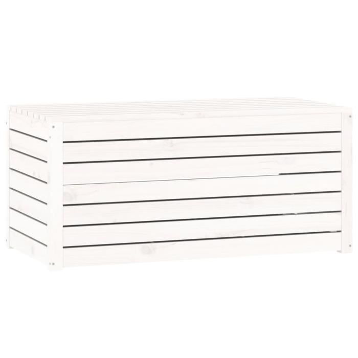 VidaXL Boîte de jardin blanc 101x50,5x46,5 cm bois massif de pin 823949