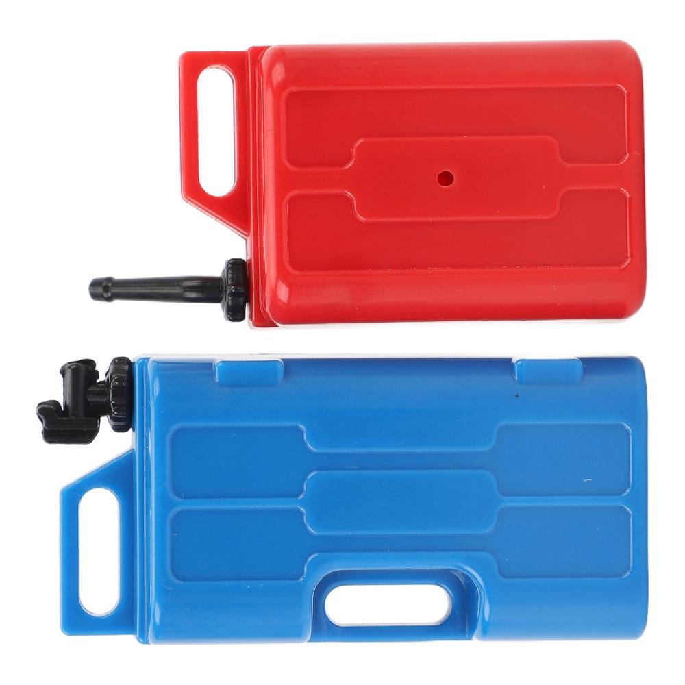 2 Pcs/Set Plastic Simulation Gas Fuel Tank Mini Portable Gas Can Rc Crawler Fuel Tank For Scx10/Trx4 Rc Crawler Truck