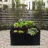1/2/4/6/8 Holes Black Grow Bag Fabric Raised Garden Bed, Flowers And Vegetables Garden Grow Bags Rectangle Planting Nursery