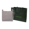 Longchamp Le Foulonné 20 Leather Zipper Shoulder Crossbody Bag Small Women Bags Dove-Gray 10138021P55