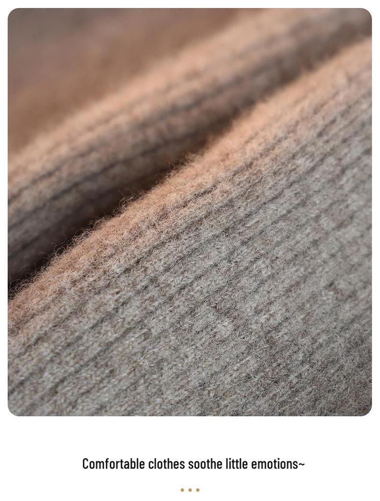 100% Pure Wool Girls' Leggings - Warm Autumn/Winter Pants, Solid Color Korean Style