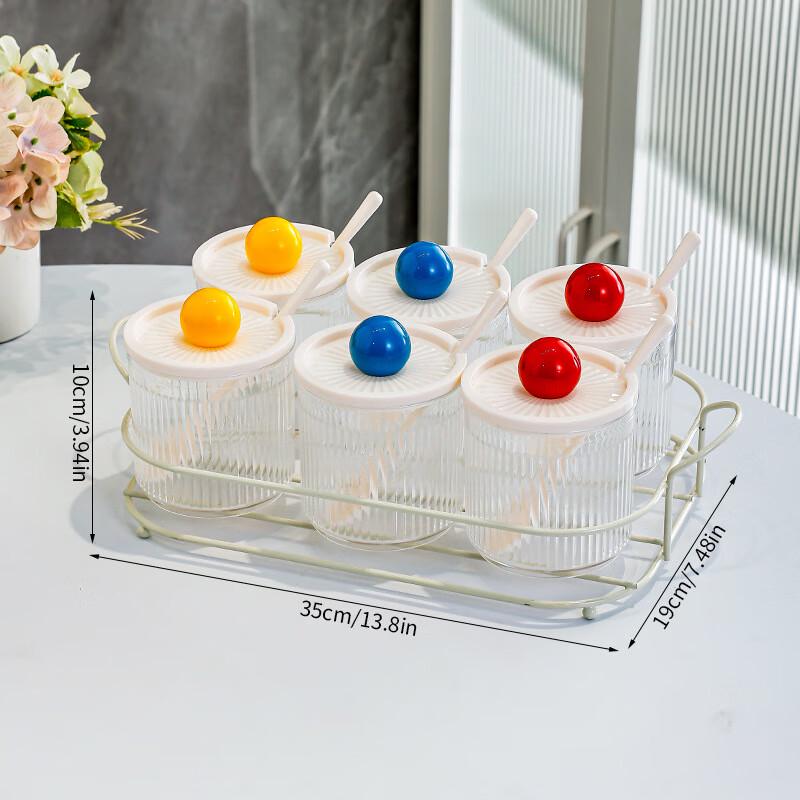 Wild Pigeon Transparent Kitchen Seasoning Jar Set