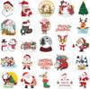 Vinyl Christmas Stickers Non Repeating Designs Santa Snowman Reindeer Holiday Stickers for Party Crafts Decor