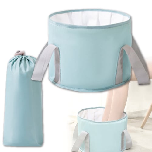 

VICHE CATT Folding Bucket, Footbath Bucket, Insulated Footbath, Foldable Outdoor Bucket, Portable, Compact, Versatile, Includes Storage Bag (Medium, B