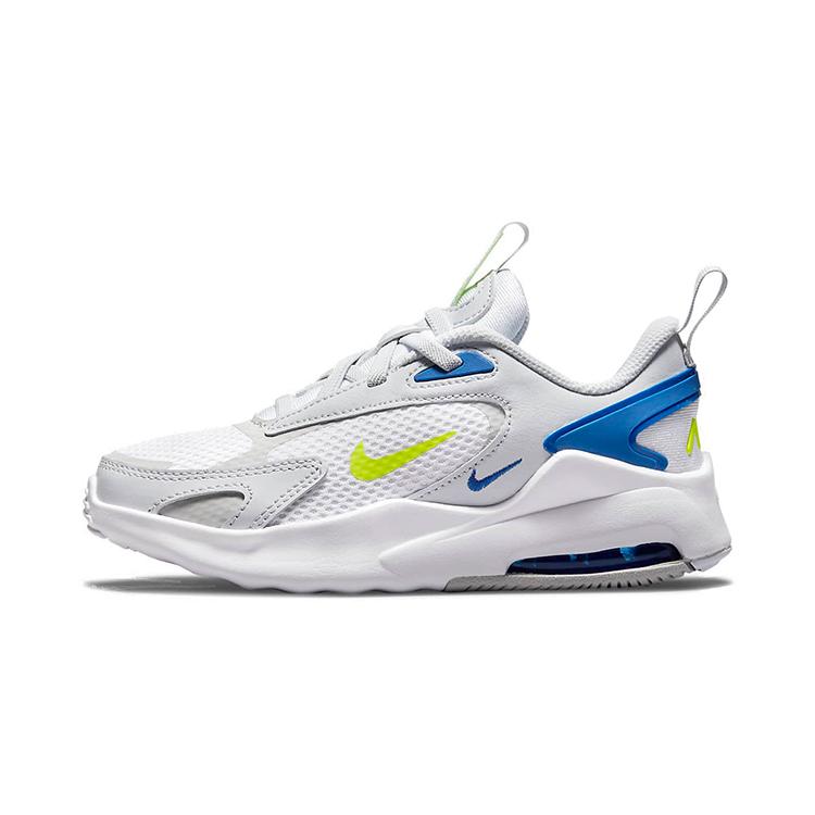 New Nike Air Max Bolt Low Top Running Shoes White Gray Blue Children Aged 3 7 Years Old CW1627-004