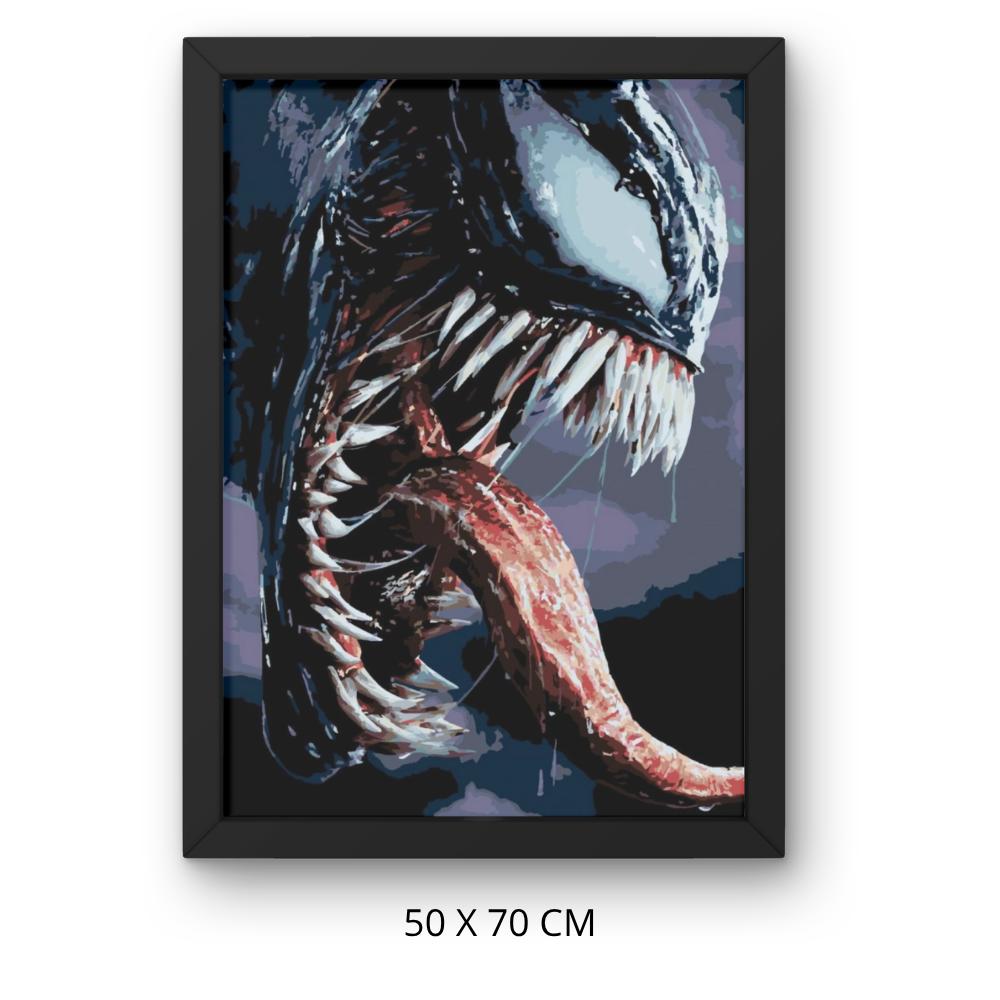 Obraz Do Malowania Po Numerach Z Ramą Venom Marvel 50X70 Cm