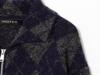 European and American Women's Diamond Pattern Knit Pilot Jacket Coat
