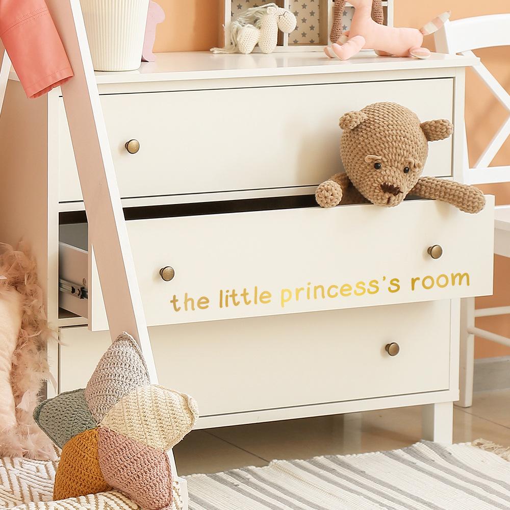 Colorful and Fun English Letter Combination Mirror Wardrobe Home Beautification and Decoration Stickers