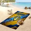 Leeds United Fußball-Druck Strandtuch, Großes Weiches Schnelltrocknendes Handtuch für Strand Camping Schwimmen
