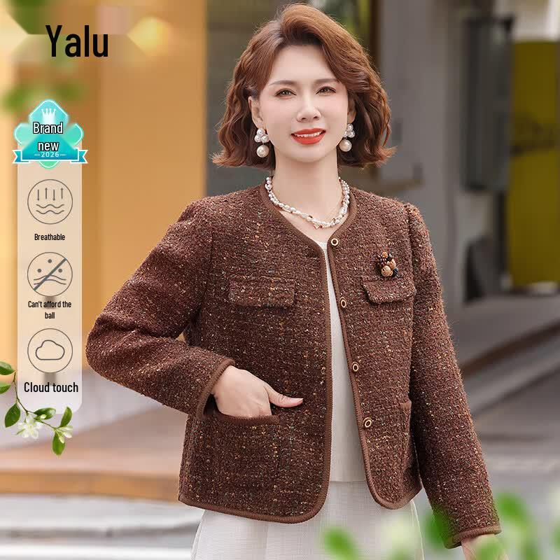 Yalu Selected Women's Elegant Tweed-Style Jacket