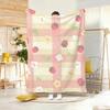 Healing Soft Aesthetic Throw Lightweight 240G Flannel Blanket Soft Skin-Friendly For Summer Cooling