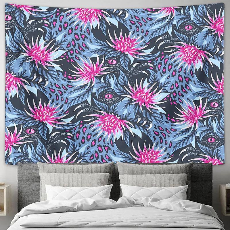 Bohemian Tapestry Wall Hanging Psychedelic Home Decor Hippie Wall Art Bedroom Aesthetic Festival Decor Trippy Wall Hanging Natur