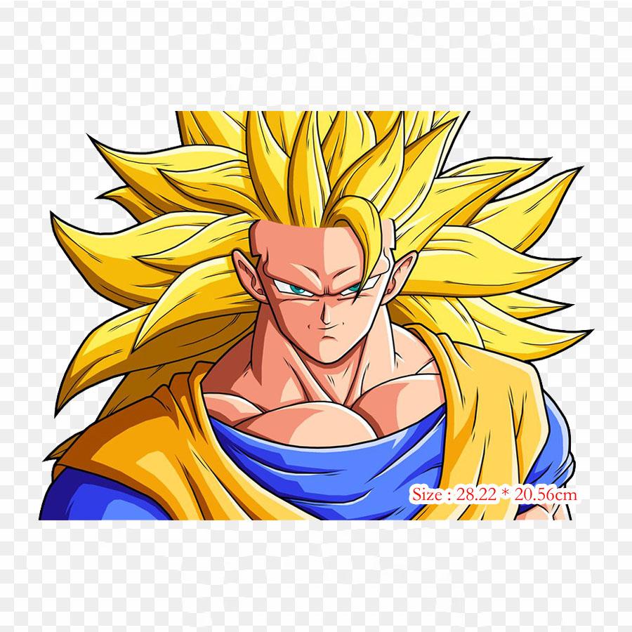 Patches For Clothes Bag Iron On Thermal Stickers Mystic Gohan Gohan Goten Pattern Washable Heat Transfer