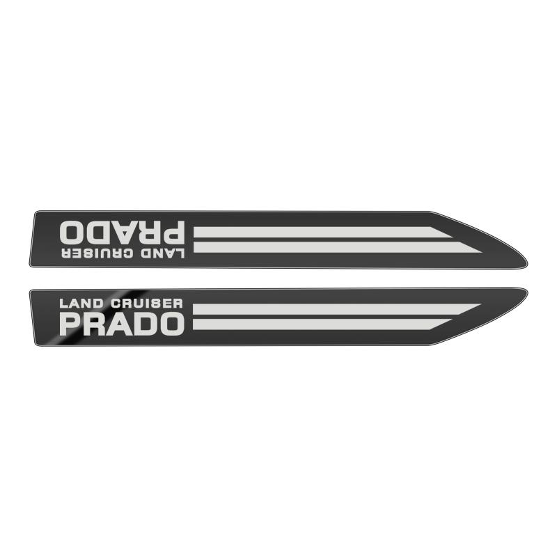 

2 шт. Значок-эмблема боковое крыло из нержавеющей стали на крыло для Toyota prado land cruiser Аксессуары чёрный