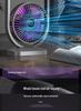 USB Rechargeable Dual-Head Silent Desktop Fan for Home and Office
