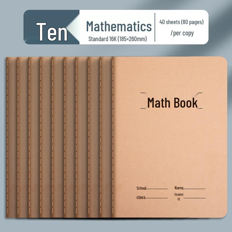 3rd Grade English & Math Composition Workbook for Primary & Junior High Students with Pen