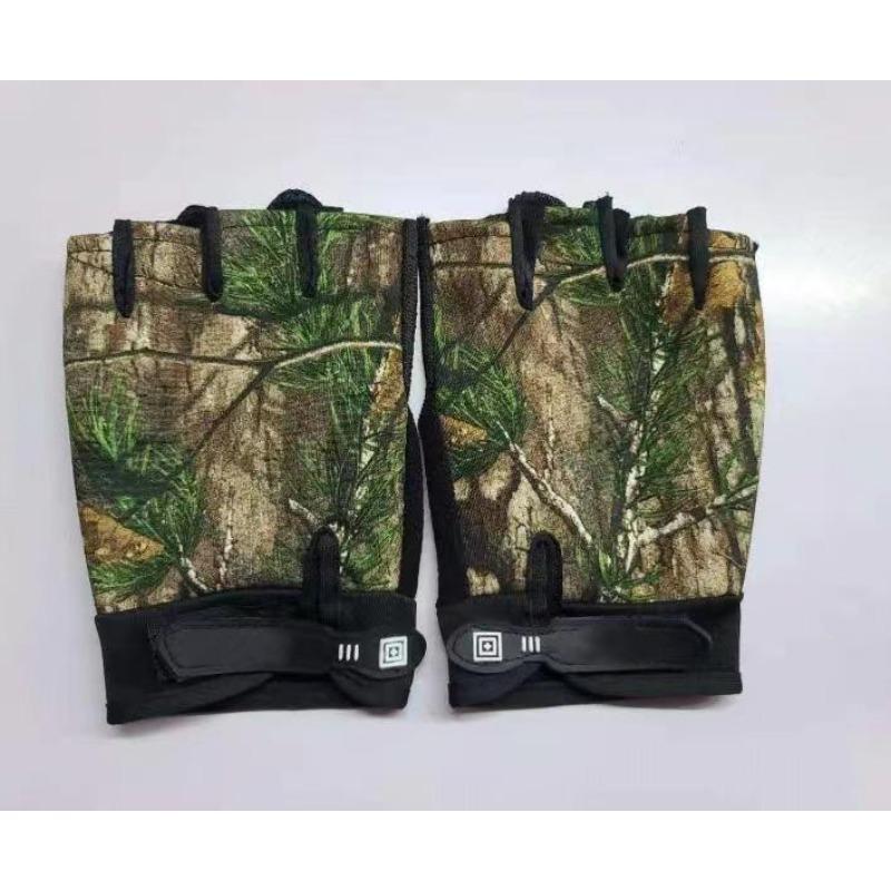 Special Forces Outdoor Training Mountaineering Anti Slip Fitness Sports Military Fan Fighting Half Finger Tactical Gloves Men Add Fleece
