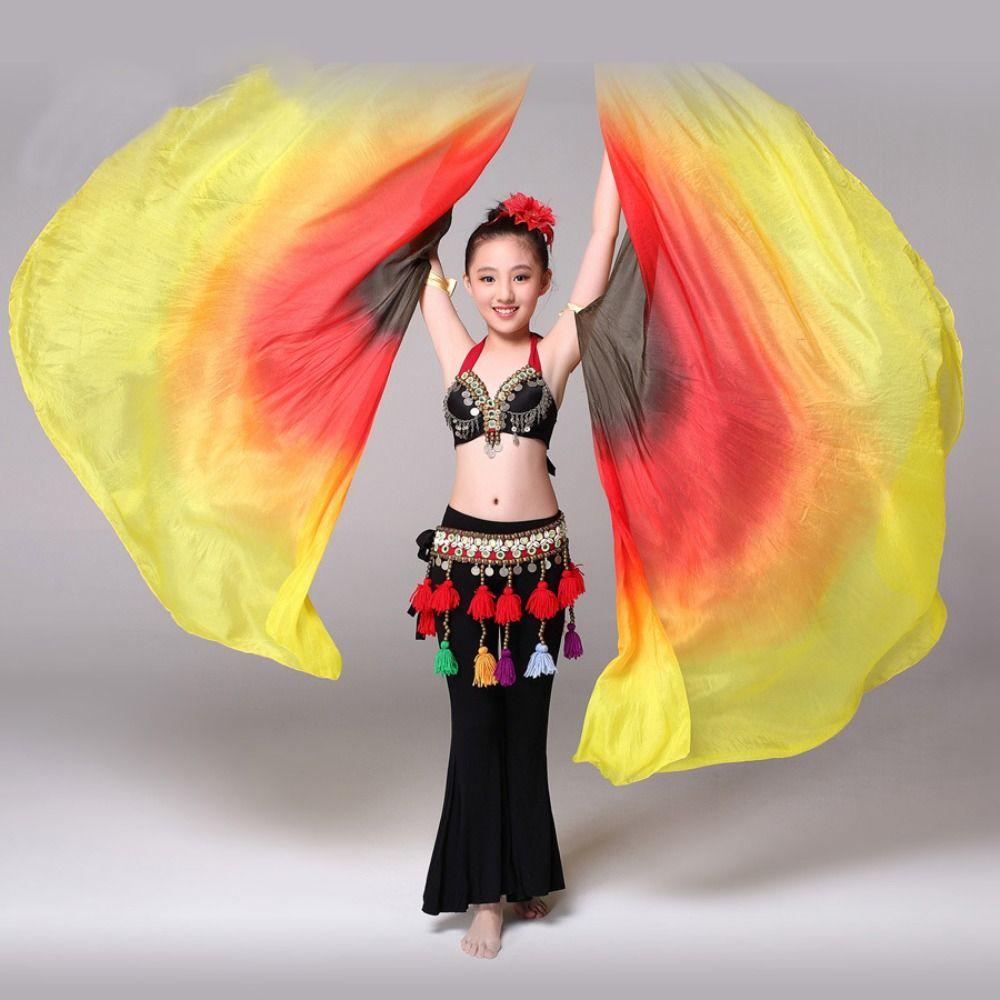 Multicolor Belly Dance Accessories Props Lightweight Colorful Scarves Flag Dance Props  Dance Party