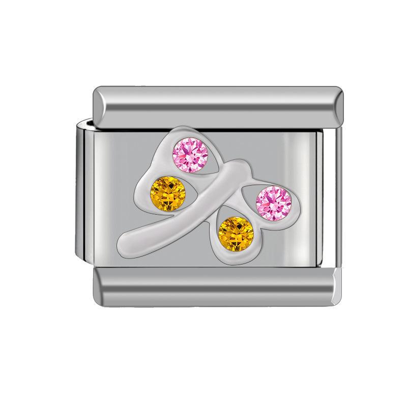 9mm DIY taliansky náramok z nehrdzavejúcej ocele pre ženy