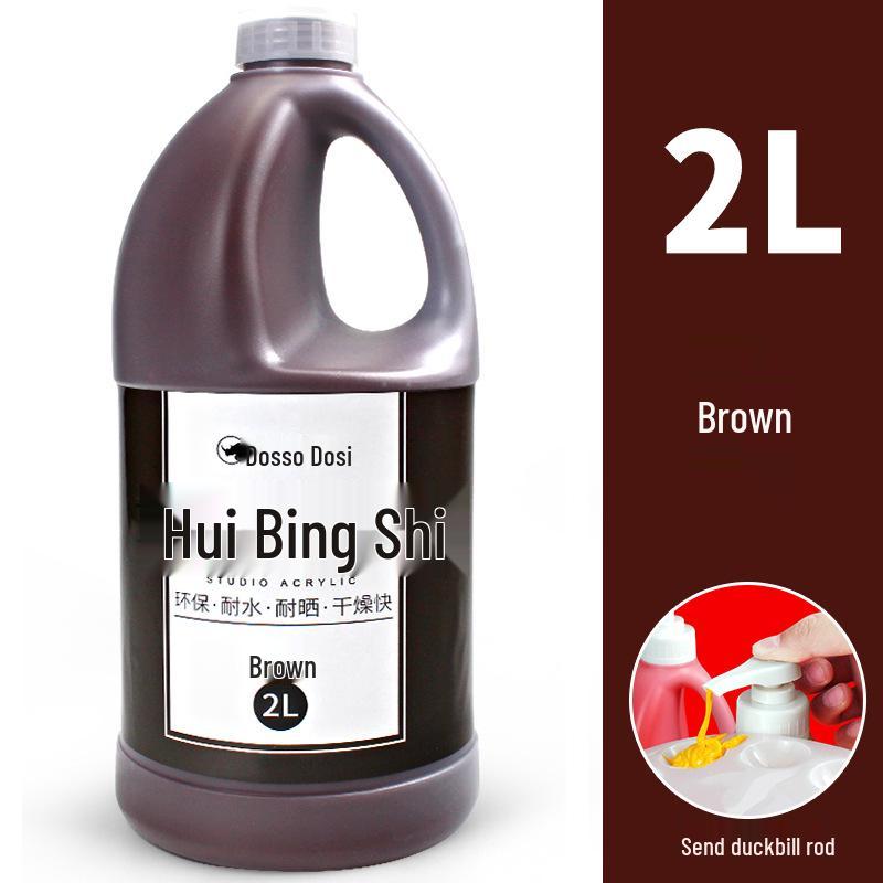 2L Acrylic Paint Bucket for Wall, Textile & Graffiti DIY Projects
