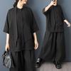 Summer 2026 Dark Style Versatile Casual Plus Size Women's Shirt - Loose, Slimming, Fashionable Top