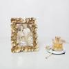 Porta-Retrato de Resina Folha de Gingko Dourada Europeia de 6 Polegadas Decorações Criativas de Casamento Fio