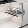 Dish Drying Rack, Pullextendable Extendable Drawer Organizer, Stainless Steel Kitchen Cabinet Basic