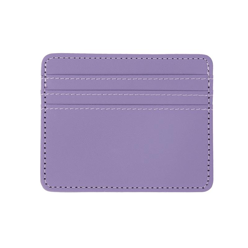 Mini Ultra-Thin Leather Wallet 4 Slots Cardholder Slim Bank Credit Card Holder Men'S Business Small Id Case For Women Purse