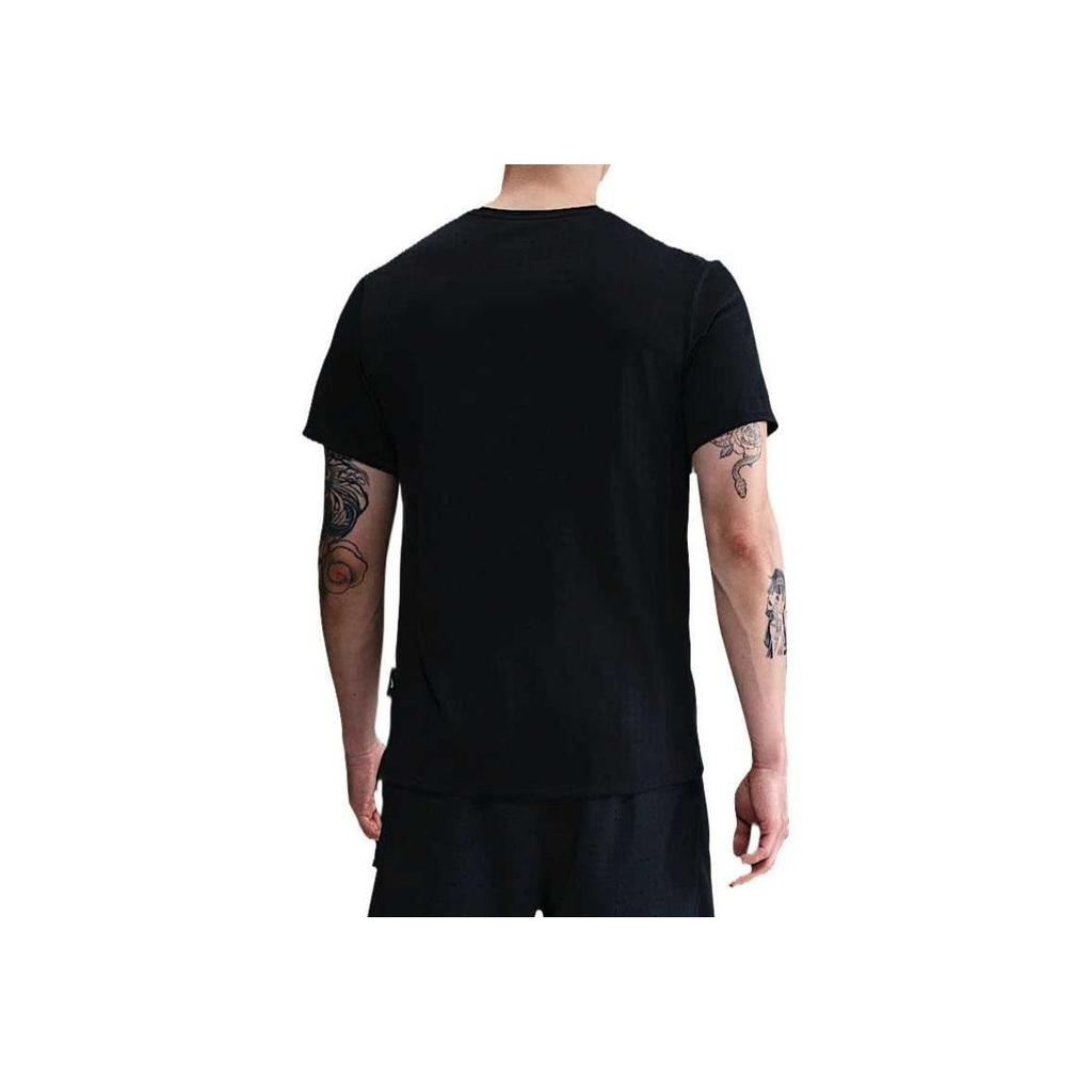 Nike Miler Dri-Fit Comfortable Stylish Versatile Popular Short Sleeve T-Shirt Men tops Black HJ4182-010