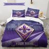 Custom Name ACF Fiorentina Pattern Bedding Quilt Set  Home Decoration  Gift (1 * Duvet Cover + 2 * Pillowcase  Without Core)