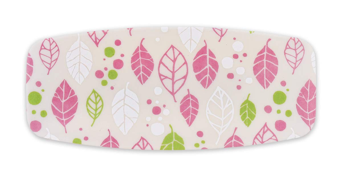 

TATSU-CRAFT Nordic-style Yuzen Washi Hand Towel Tray, Four Seasons Series, Spring Leaf Pink, Dishwasher-safe, Stylish Plastic Hand Towel Tray,