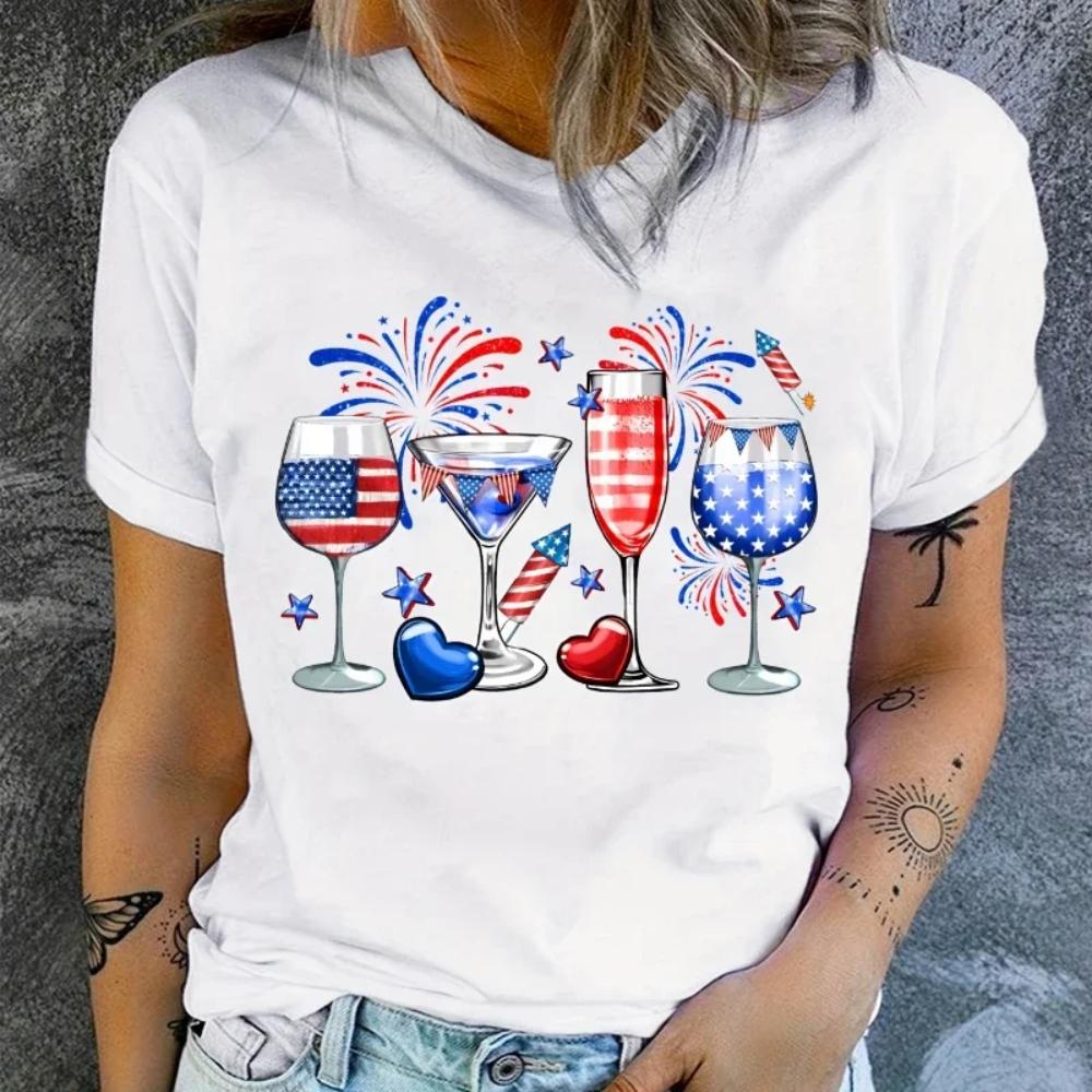 Women's Nurse Element Print T-Shirt - Casual Short Sleeve Summer Top for Comfortable and Stylish Wear Graphic Print T-Shirts