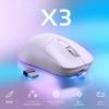 X ATTACK SHARK X3 Gaming Wireless Original Phase PAW3395 26000 TTC Kaihua 200 Hours of Continuous Purple A.JAZZ Mouse, Ultra-Lightweight (49g),