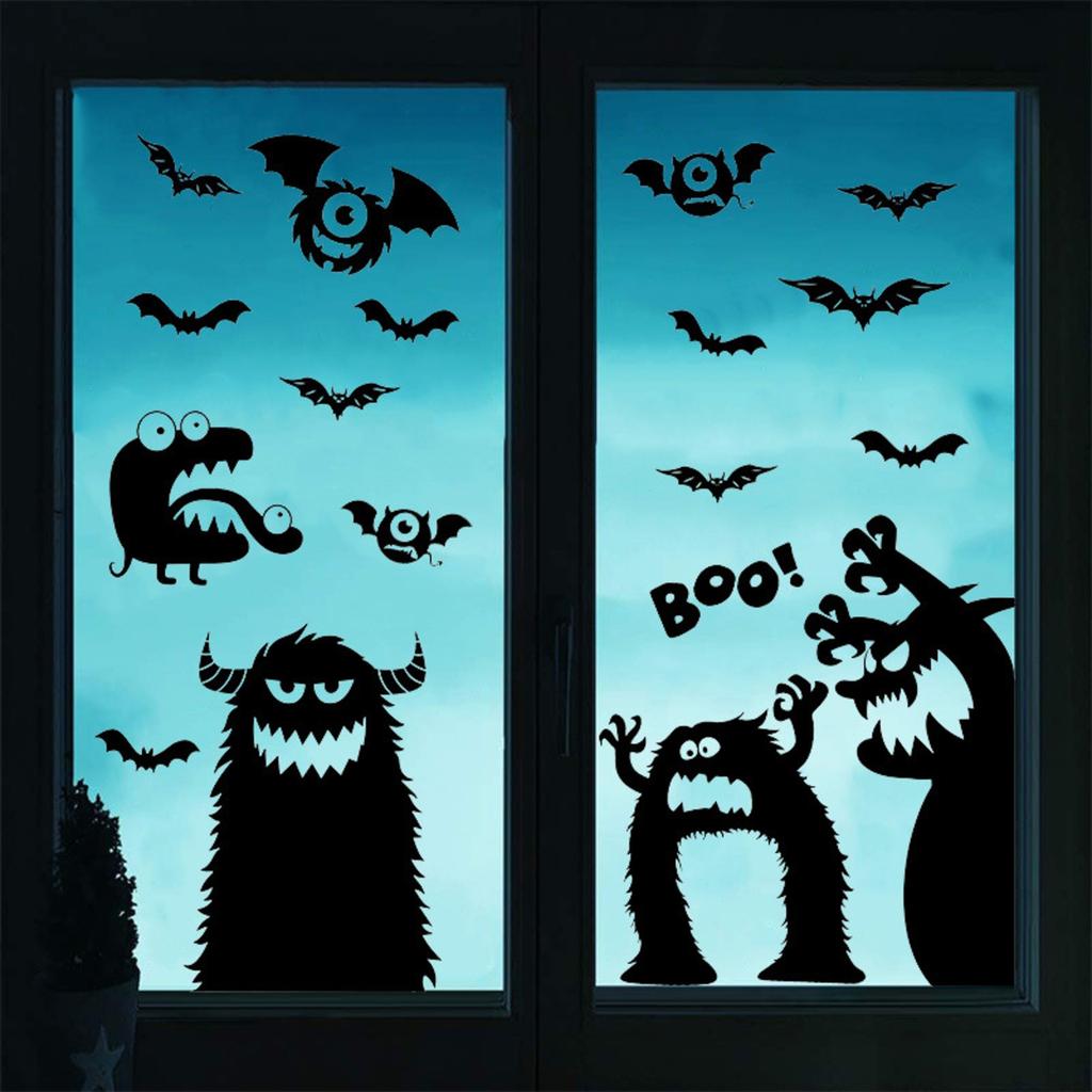 Halloween Window Sticker Ghost Ghosts Devil Shop Window Door Stickers Glass Decal Home Halloween Party Decoration