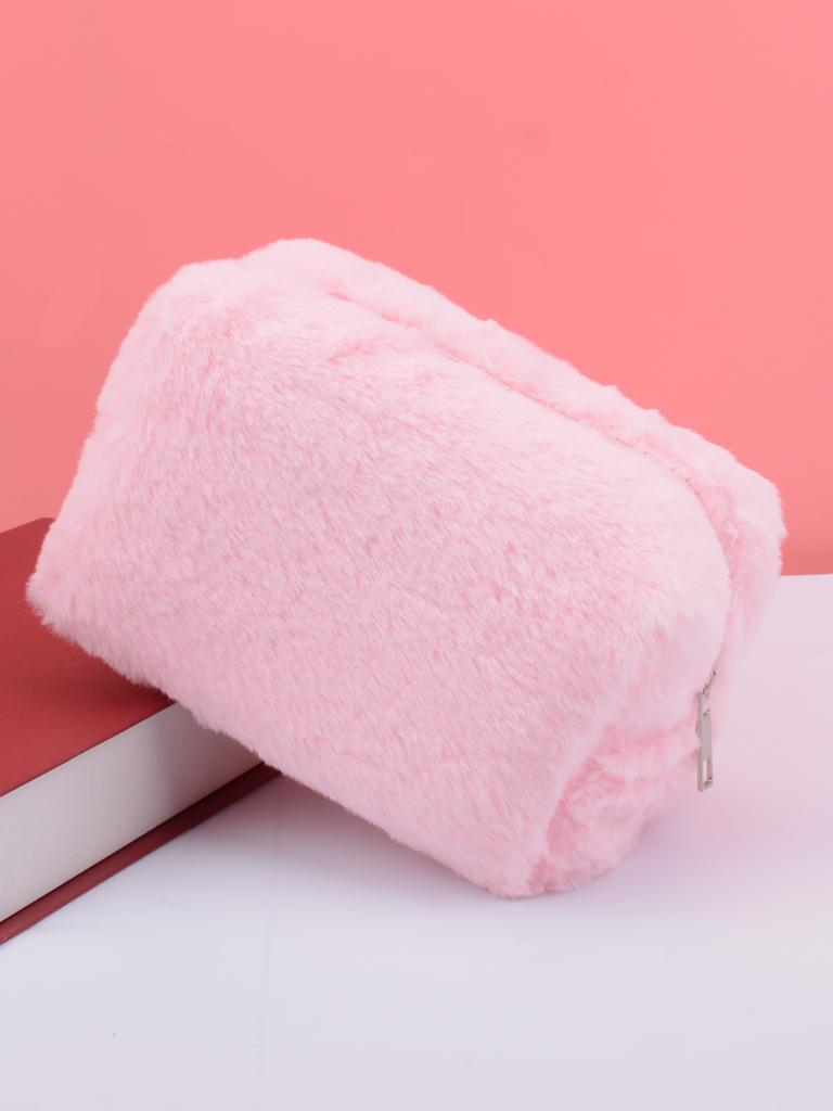 1pc Large Capacity Pencil Case Solid Colour Pencil Cases With Zipper School  Stationery Bag Storage Back To School Pencil Case