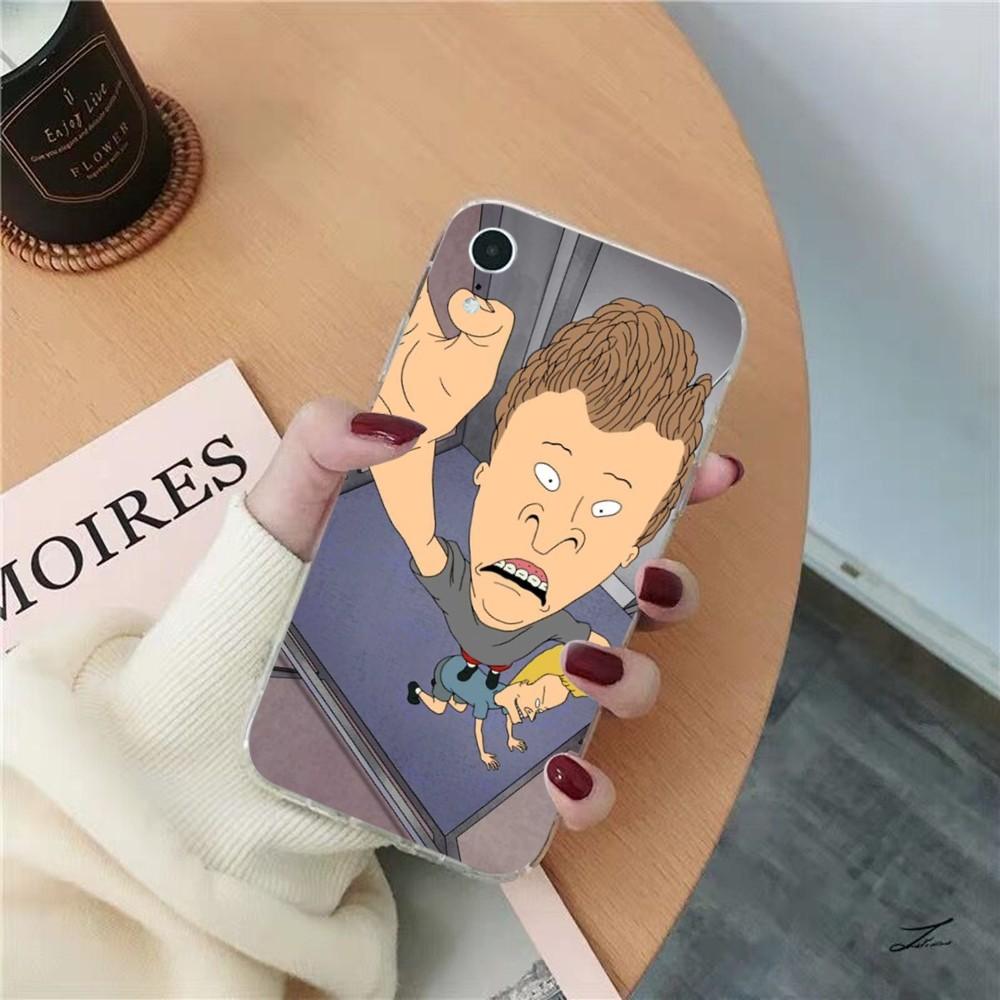 Beavis And Butthead Phone Case for iPhone 8 7 6 6S Plus X SE 2020 XR XS 14 11 12 13 Mini Pro Max Mobile Case