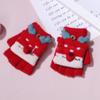 Winter Warm Knitting Mittens Breathable Fingerless Gloves Lovely Kids Gloves  Boys Girls