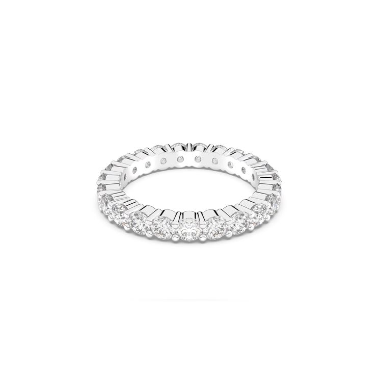 Swarovski Matrix Stylish Minimalist Zirconia Ring Women rings Silver 5237742 52
