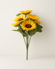 Umělé slunečnice falešné květinové sedmikrásky domácí dekorace